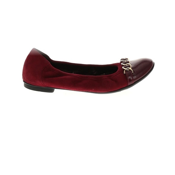 AGL chain cap tie ballet flats burgundy/red cherry size 39 - Picture 1 of 14